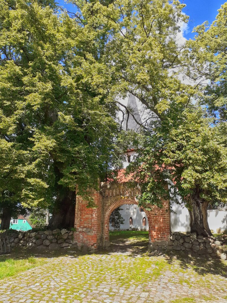 Gotycka brama w Łącku